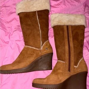 Ugg Vintage Sandra Chestnut Boots Size 9 NEW